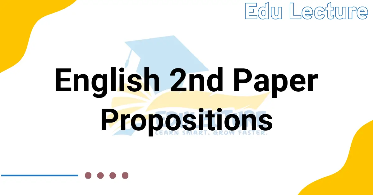 Preposition for HSC