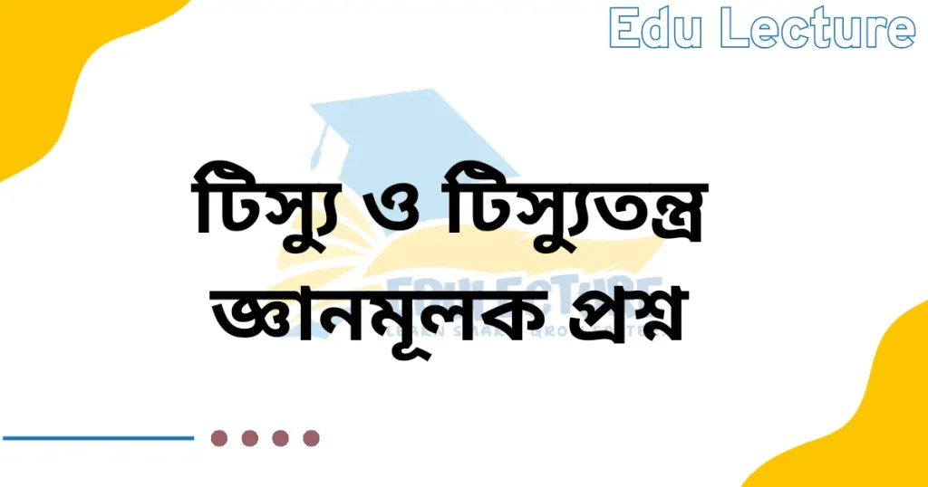 টিস্যু ও টিস্যুতন্ত্র জ্ঞানমূলক প্রশ্ন