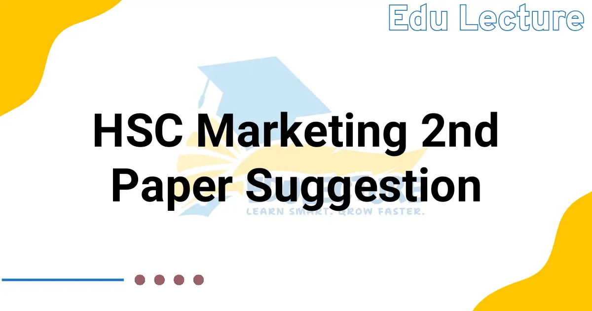 HSC Marketing 2nd Paper Suggestion